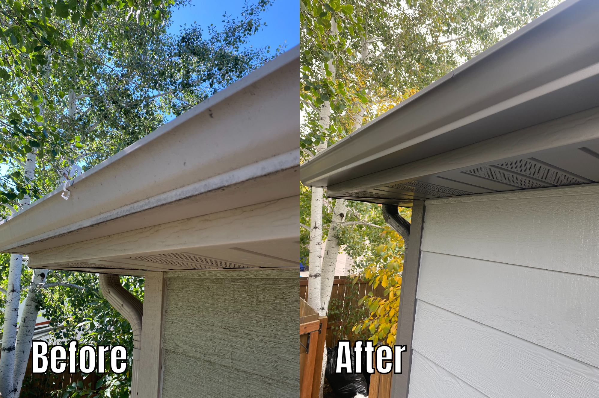 Gutter cleaning project