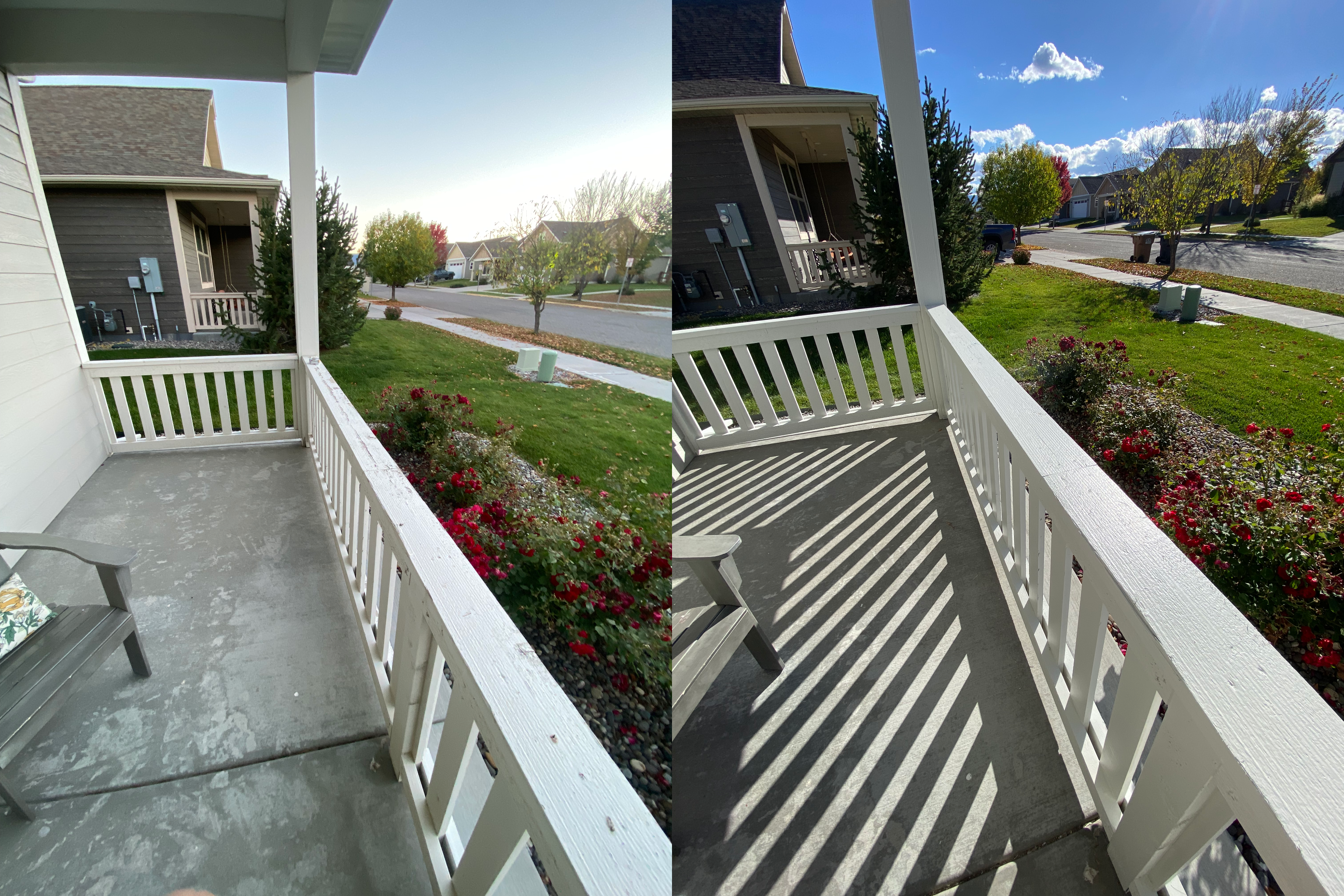 Porch rails painting project