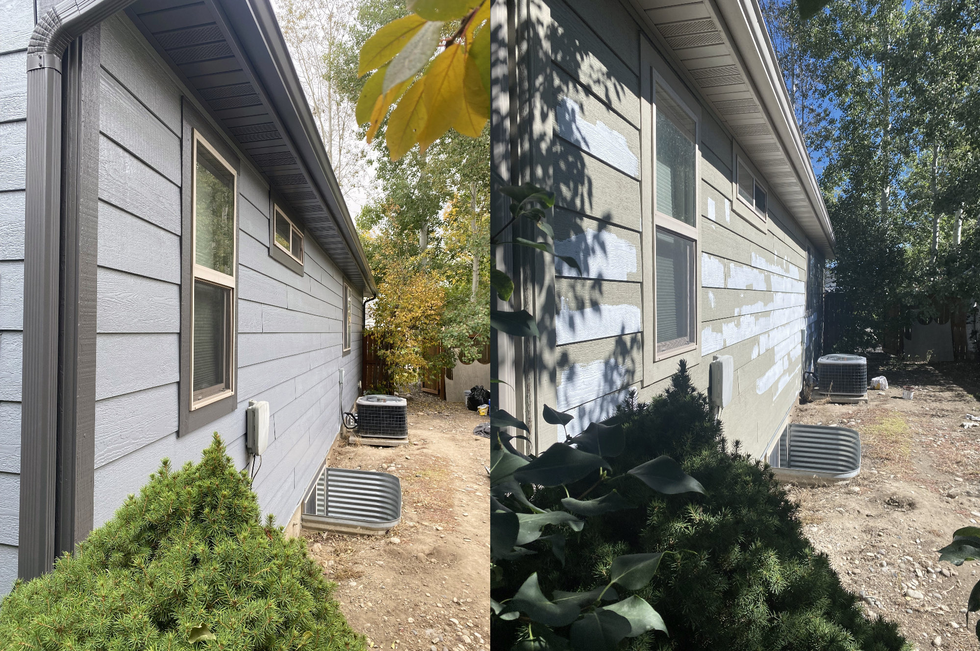 Side exterior painting project